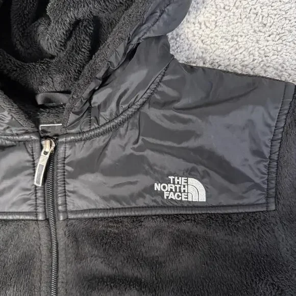 The North Face Jacket Womens XL Black Hooded Fleece Full Zip Pockets Outdoor - Picture 3 of 15